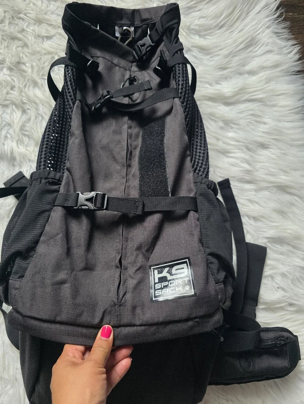 K9 Sport Sack Black Hands-Free Dog Carrier Backpack
